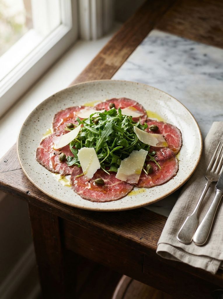 Beef Carpaccio with Arugula and Parmesan