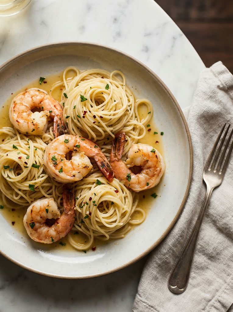 Shrimp Scampi with Angel Hair Pasta