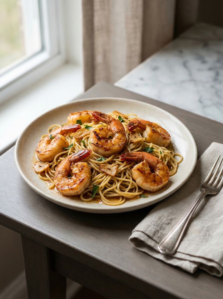 Shrimp Garlic Noodles