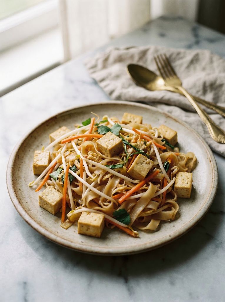 Tofu and Vegetable Pad Thai