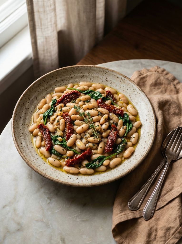 Tuscan White Bean Skillet