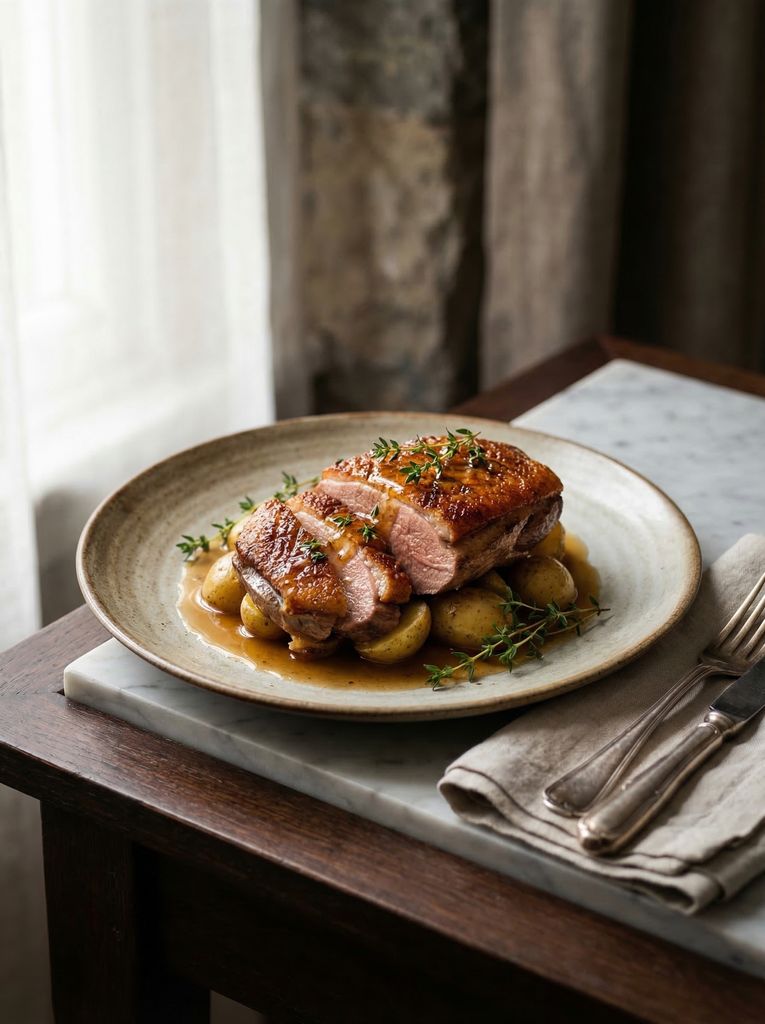 Roasted Duck Breast with Honey