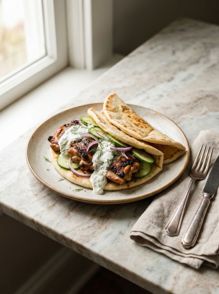 Greek Chicken Gyros
