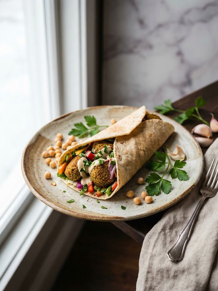 Middle Eastern Falafel Wrap