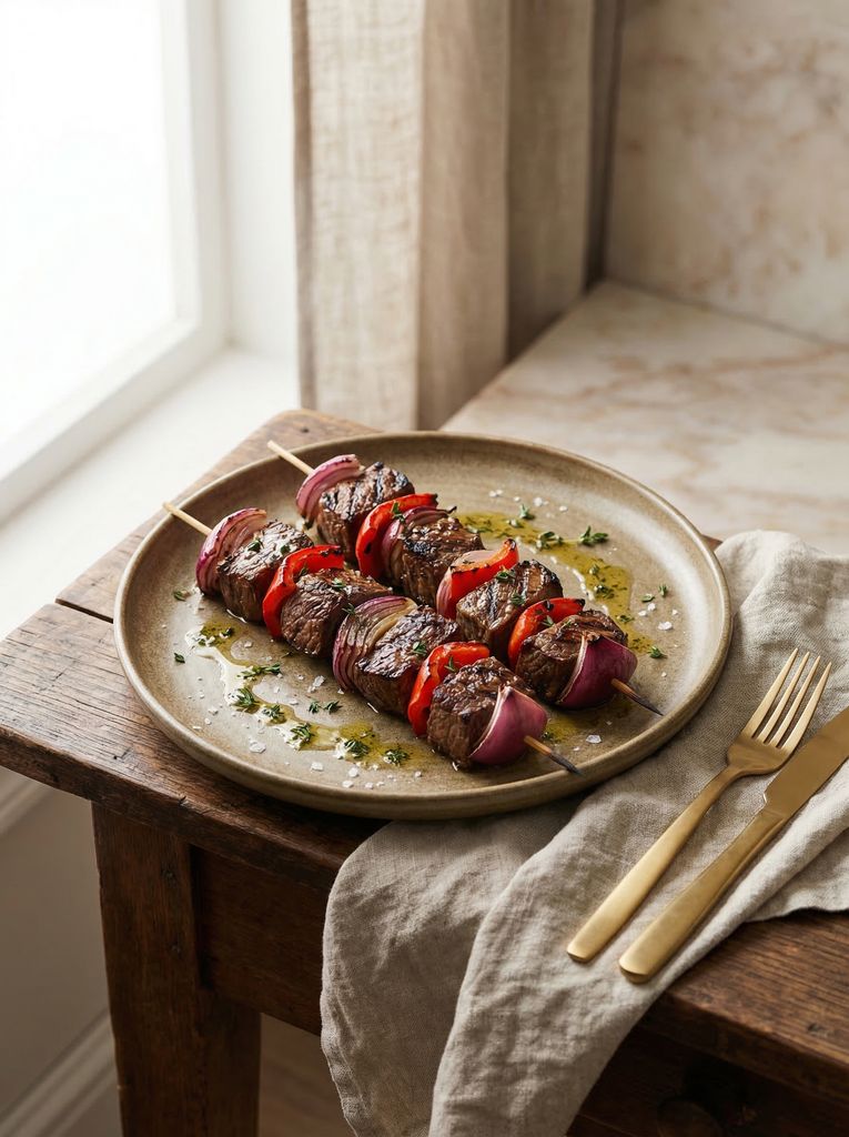 Beef and Vegetable Kabobs