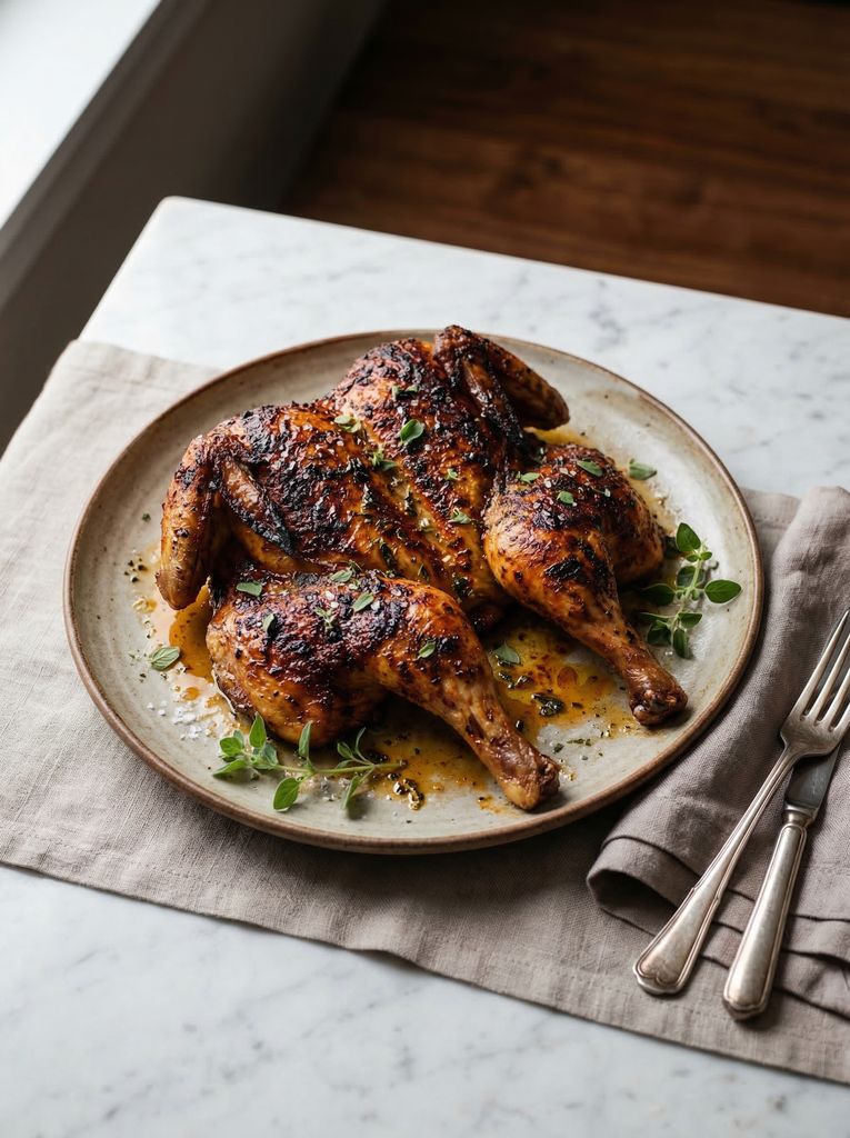 Spatchcock Grilled Chicken