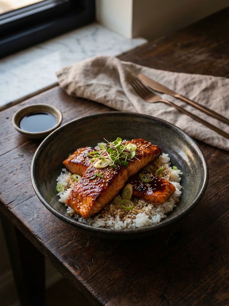 Teriyaki Salmon Rice Bowl