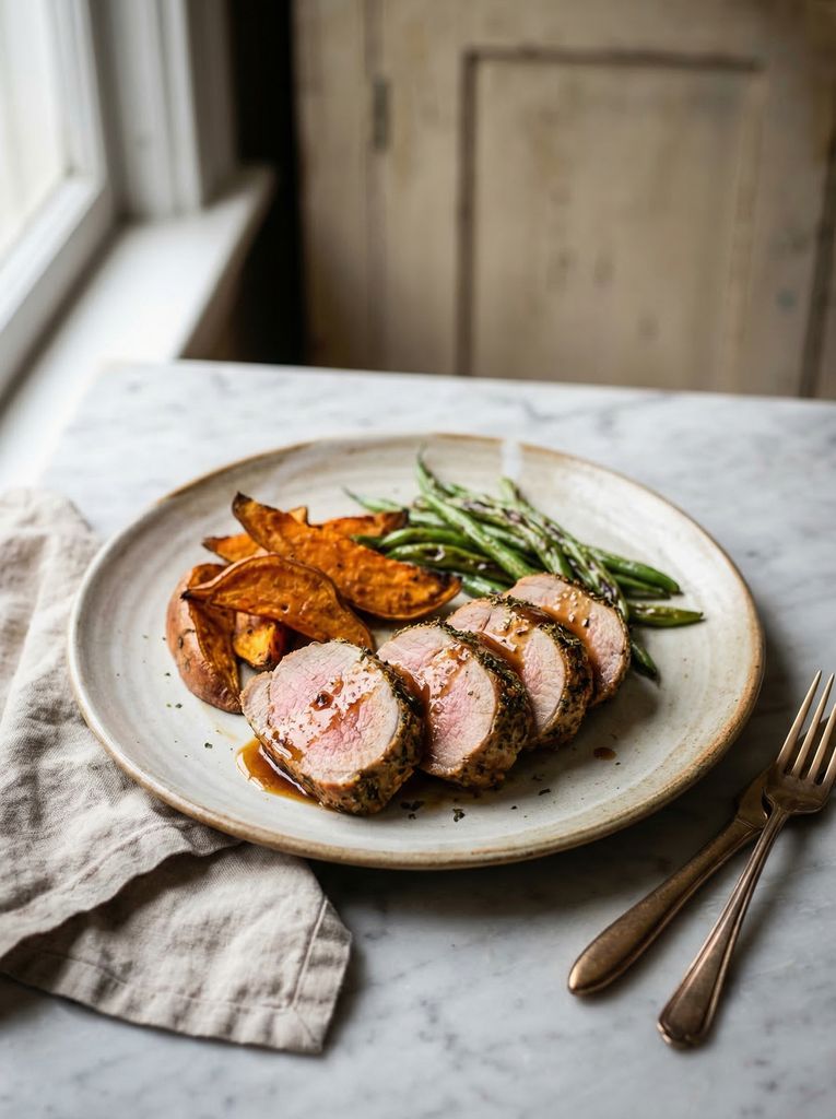 Baked Pork Tenderloin with Sweet Potatoes