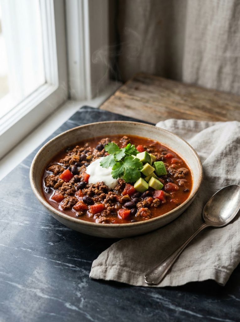 Beef and Black Bean Chili