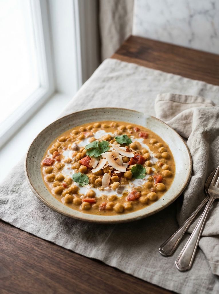 Chickpea Curry with Coconut Milk