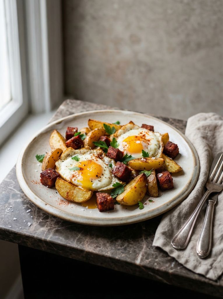 One-Pan Spanish Chorizo and Potato Hash