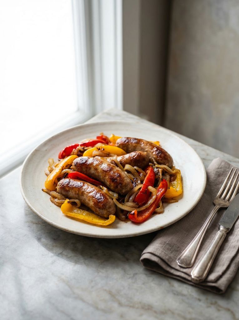 Sheet Pan Italian Sausage with Peppers and Onions