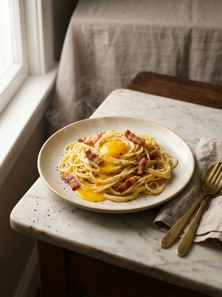 Spaghetti Carbonara, from the Pasta Night cookbook