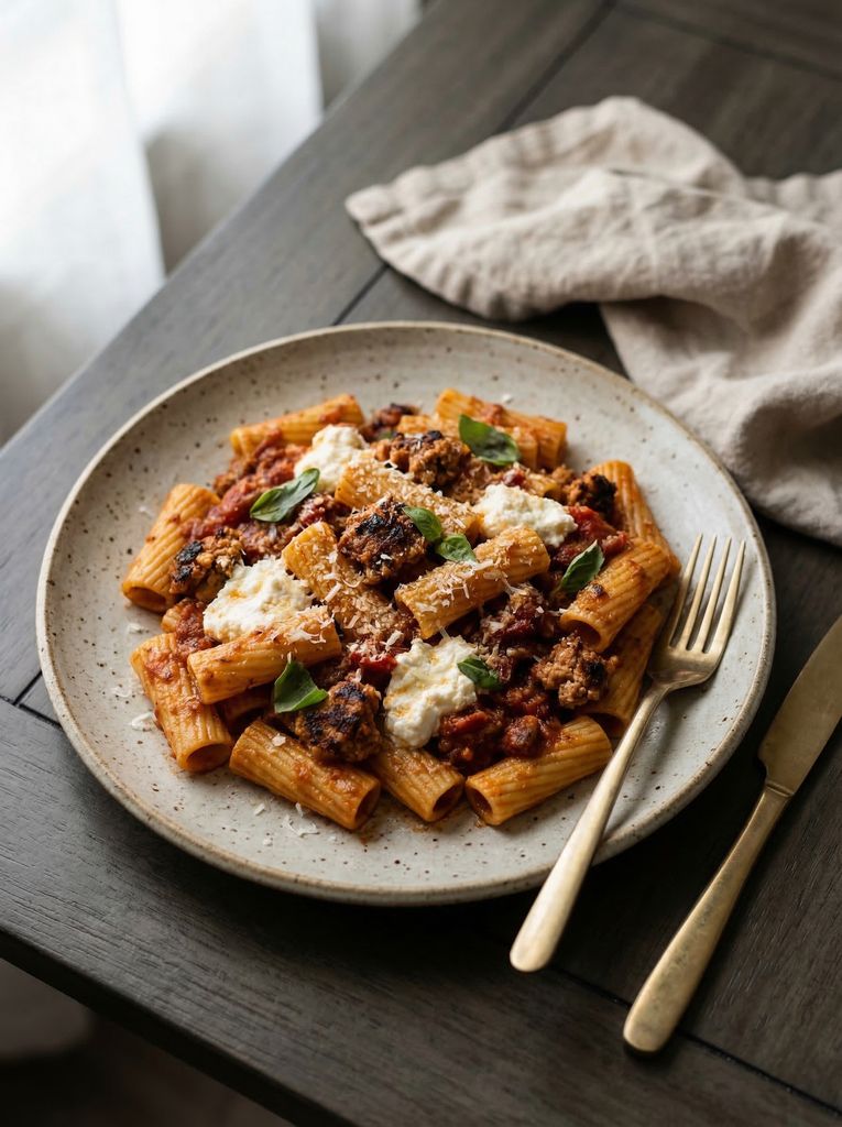 Spicy Sausage Rigatoni