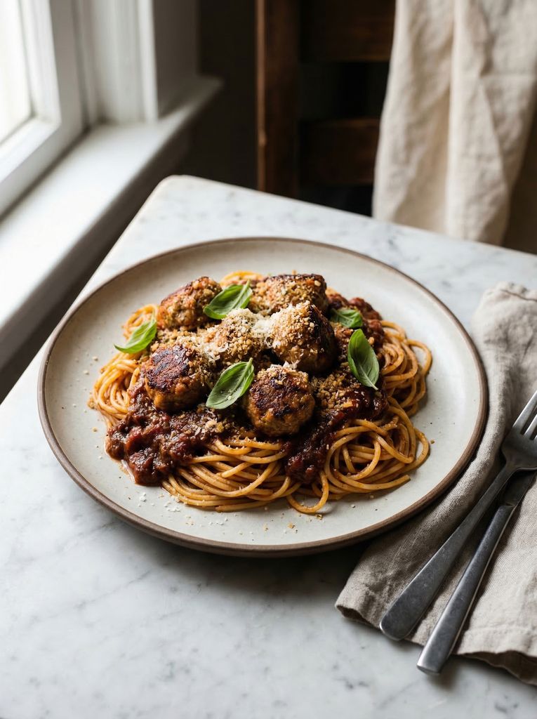 Turkey Meatball Spaghetti