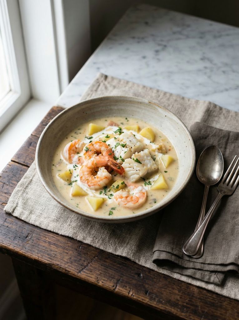 Instant Pot Seafood Chowder