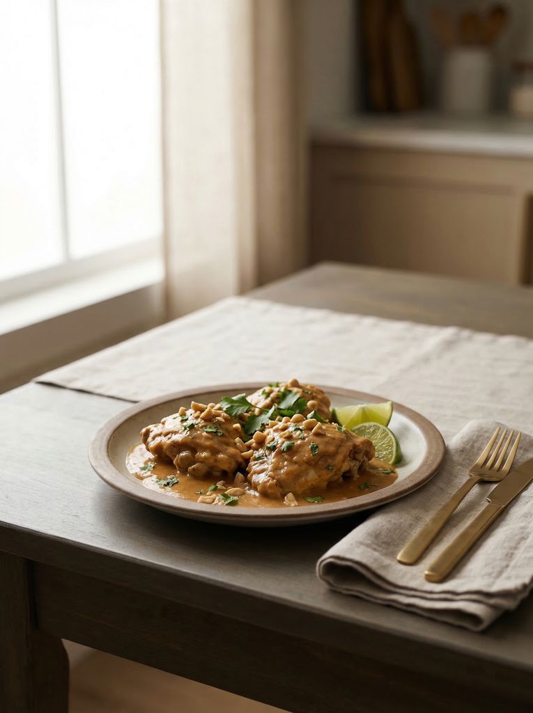 Slow Cooker Thai Peanut Chicken