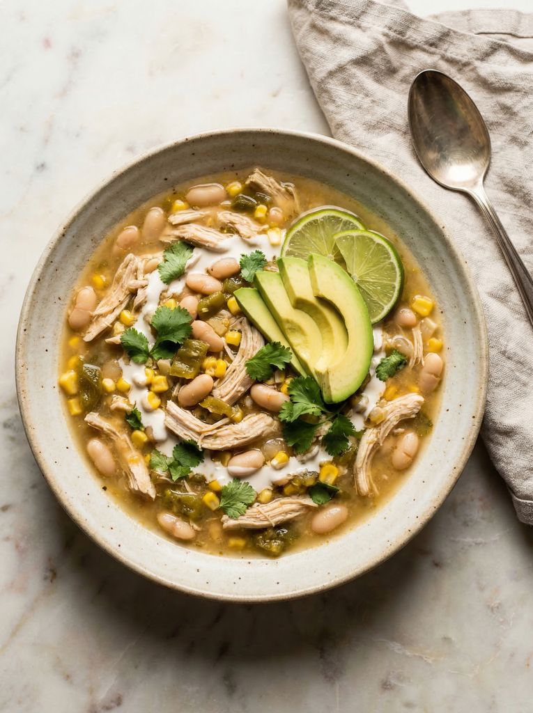 Slow Cooker White Chicken Chili