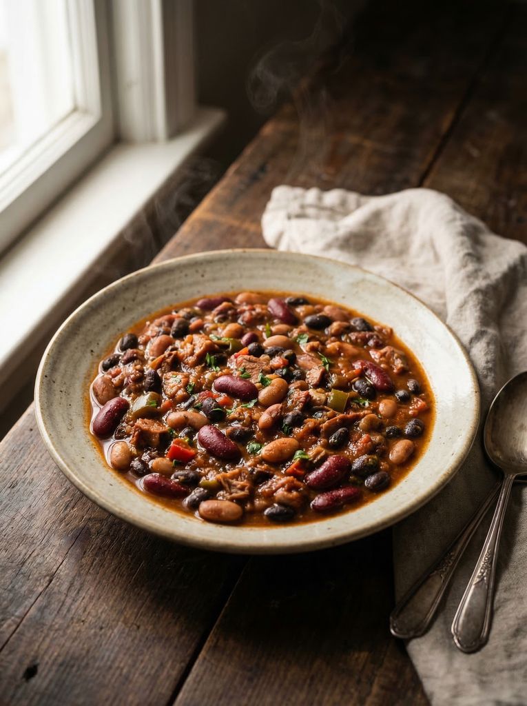 Smoky Three-Bean Chili