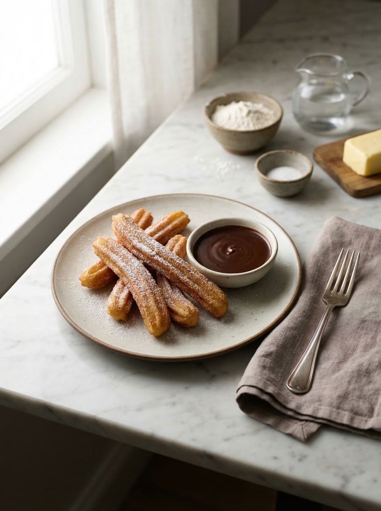 Churros with Chocolate Sauce