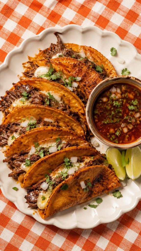 Birria Tacos with Consommé